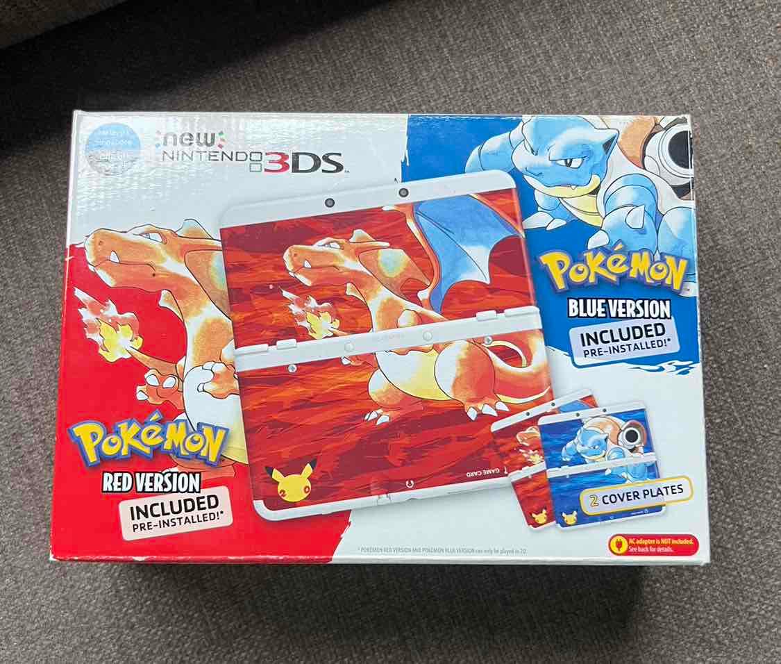 جديد غير مستخدم Nintendo 3Ds Pokemon 20Th Anniversary Edition 