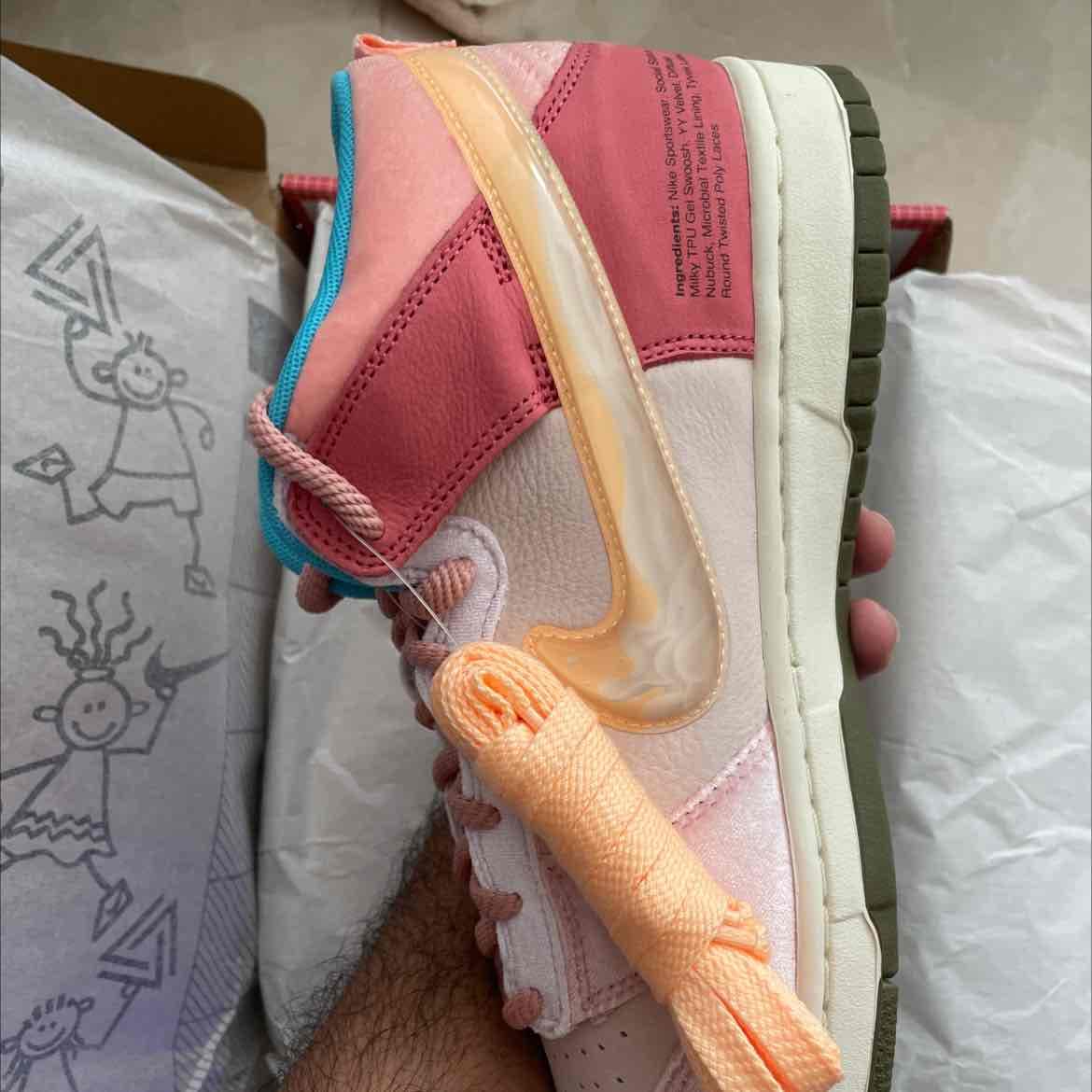 Nike Dunk Mid Ss Milk/Coco Size 10 — 2