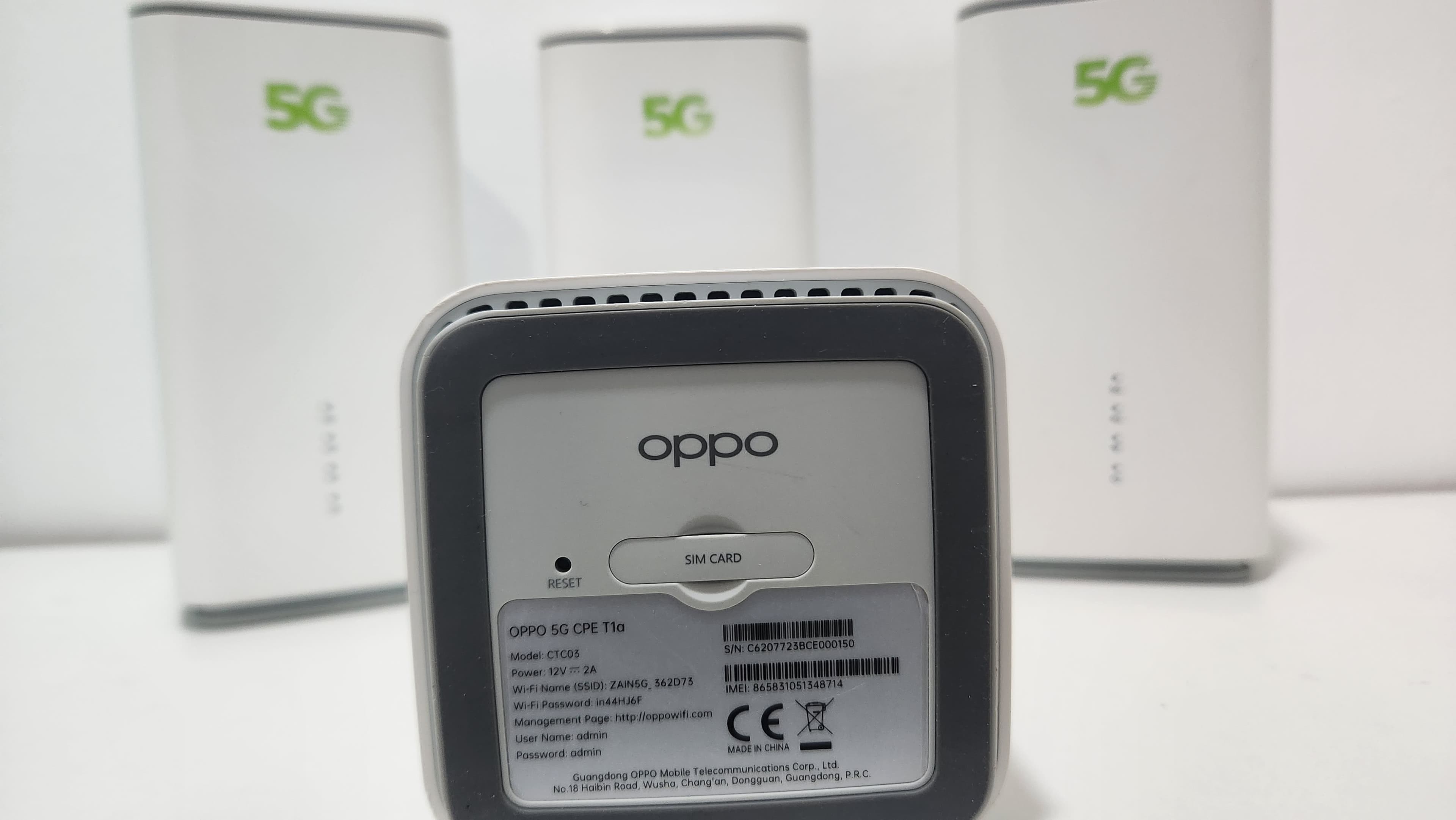 راوتر زين اوبو 5G مفتوح التشفير يشغل كل الشرايح — 5