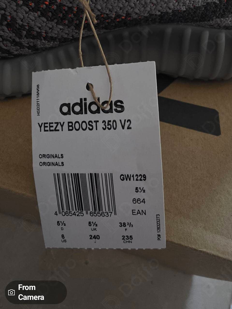 Yeezy 350 Beluga Reflective Size 6Us Original  — 3