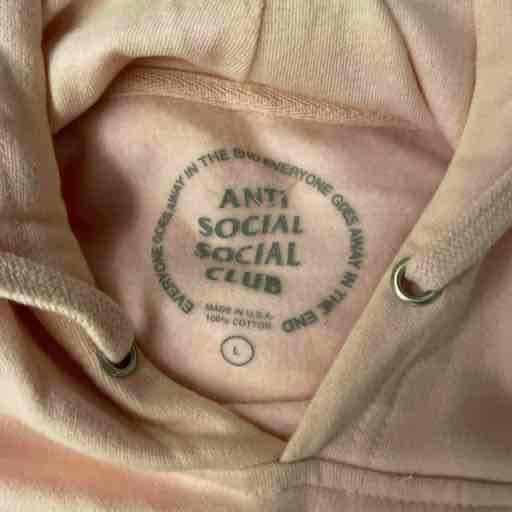 Anti Social Social Club Hoodie Size L